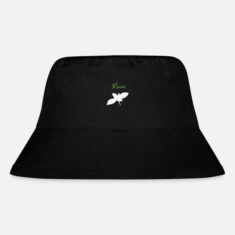 Minze Pfefferminze - Stanley/Stella recycelter Bucket Hat - Schwarz