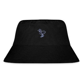strauß comic - Stanley/Stella recycelter Bucket Hat - Schwarz - Vorne