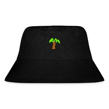 Palme Insel Baum Strand Urlaub Kokosnuss Meer Cool - Bob recyclé Stanley/Stella - noir - Devant