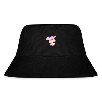 Never give up - Stanley/Stella recycelter Bucket Hat - Schwarz - Vorne