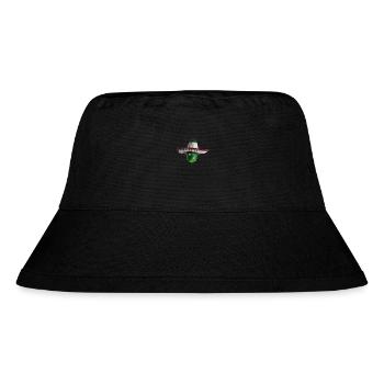 Concombre avec chapeau mexicain et yeux bleus - Bob recyclé Stanley/Stella - noir - Devant