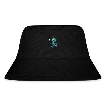 Alien Soccer Player Cartoon Style - Stanley/Stella Recycled Bucket Hat - black - Front