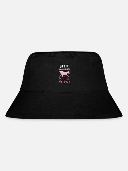 Pfeif auf den Prinzen, Ich nehm das Pferd, Spruch - Stanley/Stella recycelter Bucket Hat - Schwarz