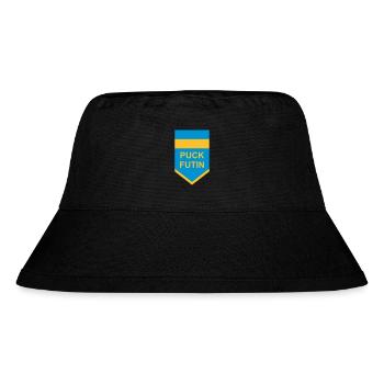 puck futin logo design - Stanley/Stella Recycled Bucket Hat - black - Front