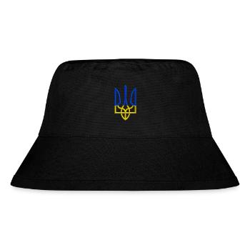 Ukraine Wappen Symbol Gerfalke Trident Dreizack - Stanley/Stella recycelter Bucket Hat - Schwarz - Vorne