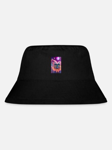 Astral Katze - Stanley/Stella recycelter Bucket Hat - Schwarz