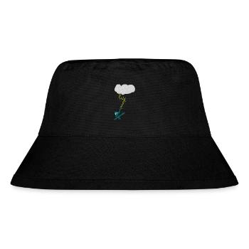 Taube - Stanley/Stella recycelter Bucket Hat - Schwarz - Vorne