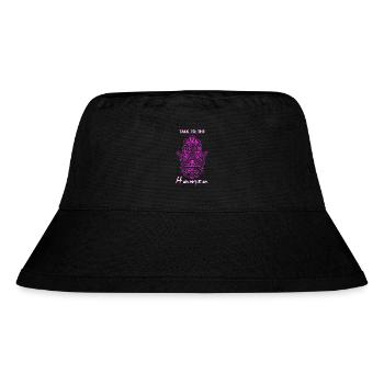 Yoga Hamsa Hand Hindu Buddhismus Symbol - Stanley/Stella recycelter Bucket Hat - Schwarz - Vorne