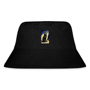 Katze | Haustier | Katzenfan | niedlich | Kätzchen - Stanley/Stella recycelter Bucket Hat - Schwarz - Vorne