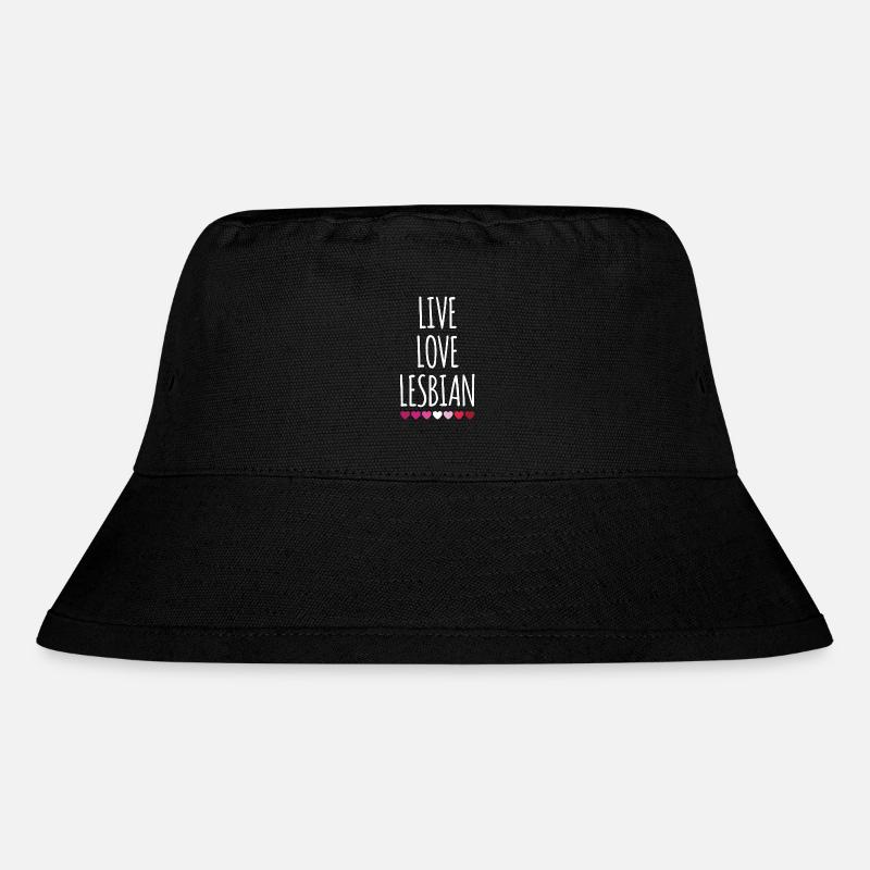 Leben. Liebe. Lesbe. - Stanley/Stella recycelter Bucket Hat - Schwarz