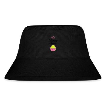 baking queen - Stanley/Stella recycelter Bucket Hat - Schwarz - Vorne