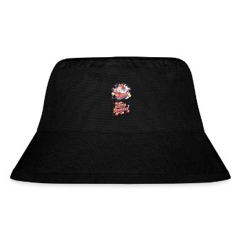 Kuscheliges Weihnachts Schaf - Fleece Navidad - Stanley/Stella recycelter Bucket Hat - Schwarz - Vorne