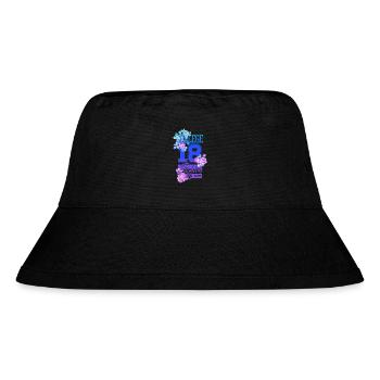Beautiful female paint art Face colorful woman - Stanley/Stella Recycled Bucket Hat - black - Front