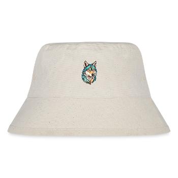 Wolf Fantasy Illustration - Stanley/Stella Recycled Bucket Hat - natural - Front
