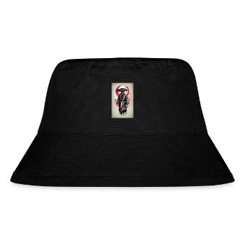 Mittelalterliches japanisches Poster - Stanley/Stella recycelter Bucket Hat - Schwarz - Vorne