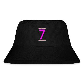 Seven - Stanley/Stella Recycled Bucket Hat - black - Front
