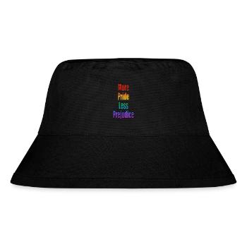 More Pride Less Prejudice rainbow - Stanley/Stella Recycled Bucket Hat - black - Front