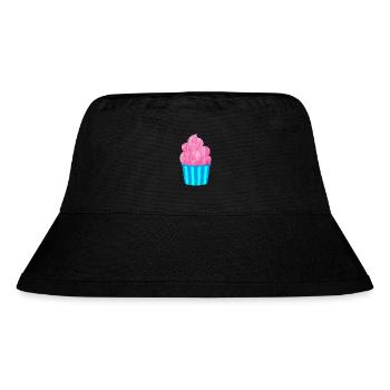 Cream Mug Strips Pink Summer Cream - Stanley/Stella Recycled Bucket Hat - black - Front