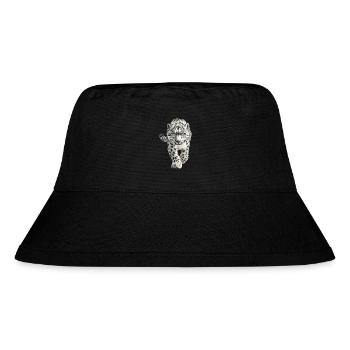 Schneeleopard - Stanley/Stella recycelter Bucket Hat - Schwarz - Vorne