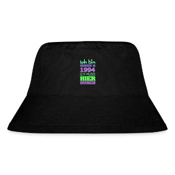 1994 - Stanley/Stella recycelter Bucket Hat - Schwarz - Vorne