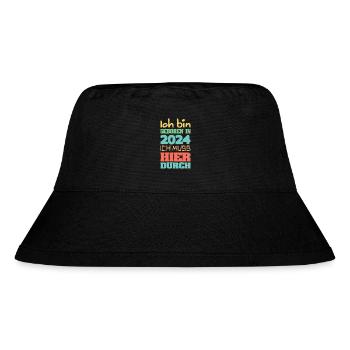 Bin 2024 - Stanley/Stella recycelter Bucket Hat - Schwarz - Vorne