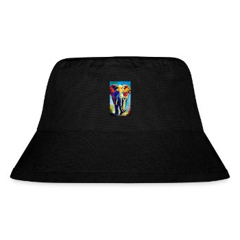 Elephant | Wild Animal | Africa | Children's motifs - Stanley/Stella Recycled Bucket Hat - black - Front