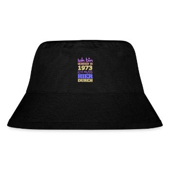 Bin 1973 - Stanley/Stella recycelter Bucket Hat - Schwarz - Vorne