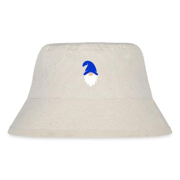Blaubärtiger Zwerg Charm - Stanley/Stella recycelter Bucket Hat - Naturweiß - Vorne