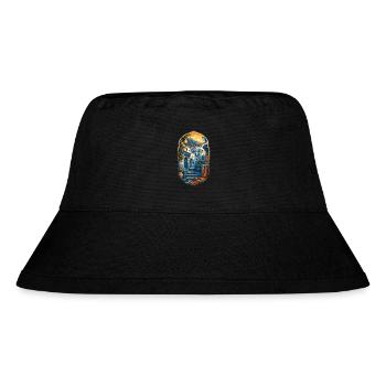 Marokkaner Marokko Marokkanerin Chefchaouen - Stanley/Stella recycelter Bucket Hat - Schwarz - Vorne