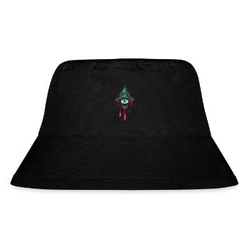 Traumfänger #1 - Stanley/Stella recycelter Bucket Hat - Schwarz - Vorne