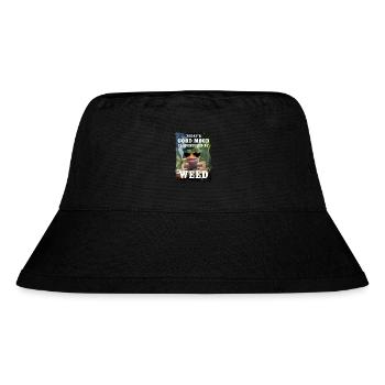 Gecko - Today's good mood is sponsored by weed - Stanley/Stella Recycled Bucket Hat - black - Front