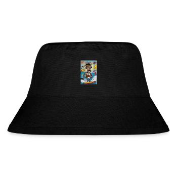 Surfeur Urbain - Style Abstrait - Bob recyclé Stanley/Stella - noir - Devant