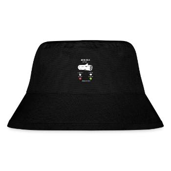 Mein Holz ruft an - ich muss los - Spruch - Stanley/Stella recycelter Bucket Hat - Schwarz - Vorne