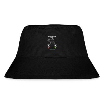 Meine Hanteln rufen an - ich muss los - Spruch - Stanley/Stella recycelter Bucket Hat - Schwarz - Vorne