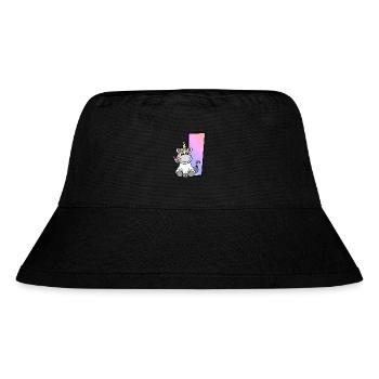 Einhorn Buchstabe I - Stanley/Stella recycelter Bucket Hat - Schwarz - Vorne
