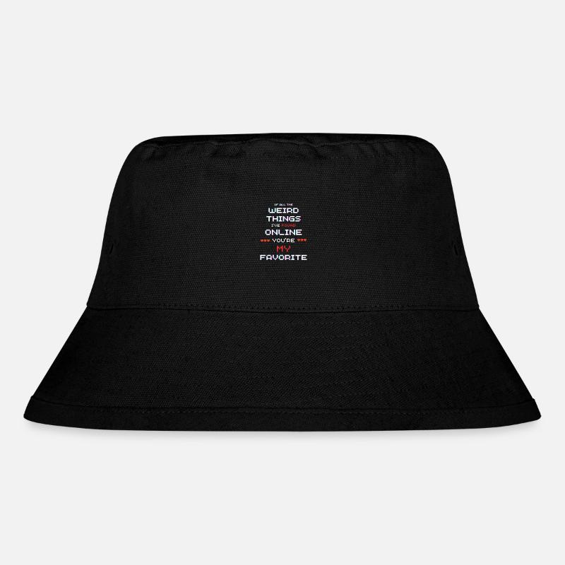 Unique Connection Apparel For Online Couples - Stanley/Stella Recycled Bucket Hat - black