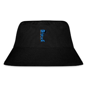 Diving - protects the reefs - Stanley/Stella recycelter Bucket Hat - Schwarz - Vorne