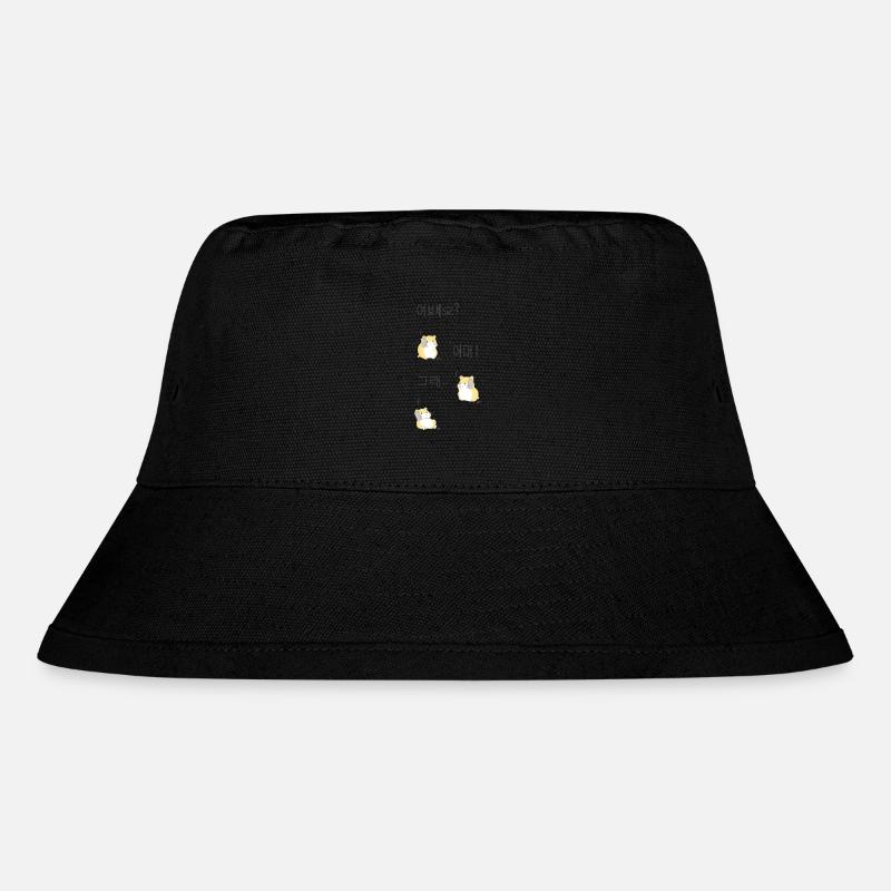 Hamster Phone Korea - Stanley/Stella Recycled Bucket Hat - black