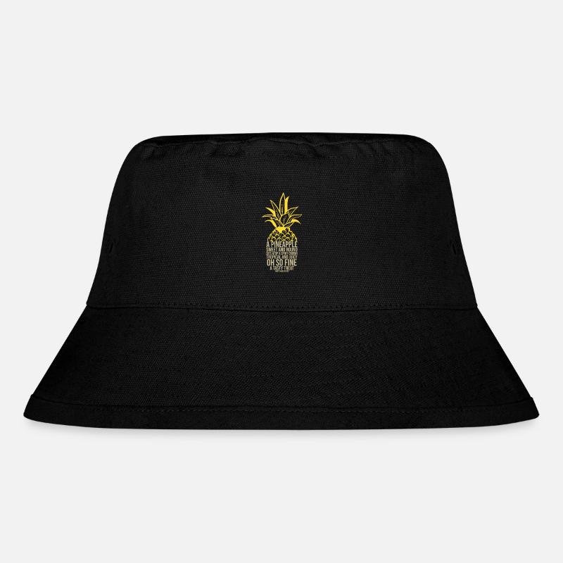 Ananas Frucht Essen Obst Kochen Gedicht Geschenk - Stanley/Stella recycelter Bucket Hat - Schwarz