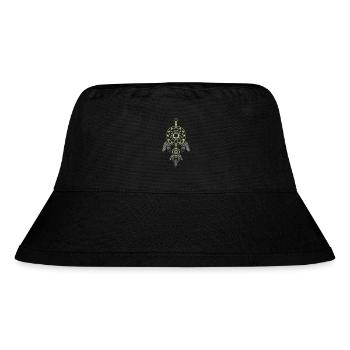 Traumfänger - Stanley/Stella recycelter Bucket Hat - Schwarz - Vorne