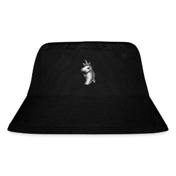 Einhorn Fabeltier Unicorn Mädchen Einhörner - Stanley/Stella recycelter Bucket Hat - Schwarz - Vorne