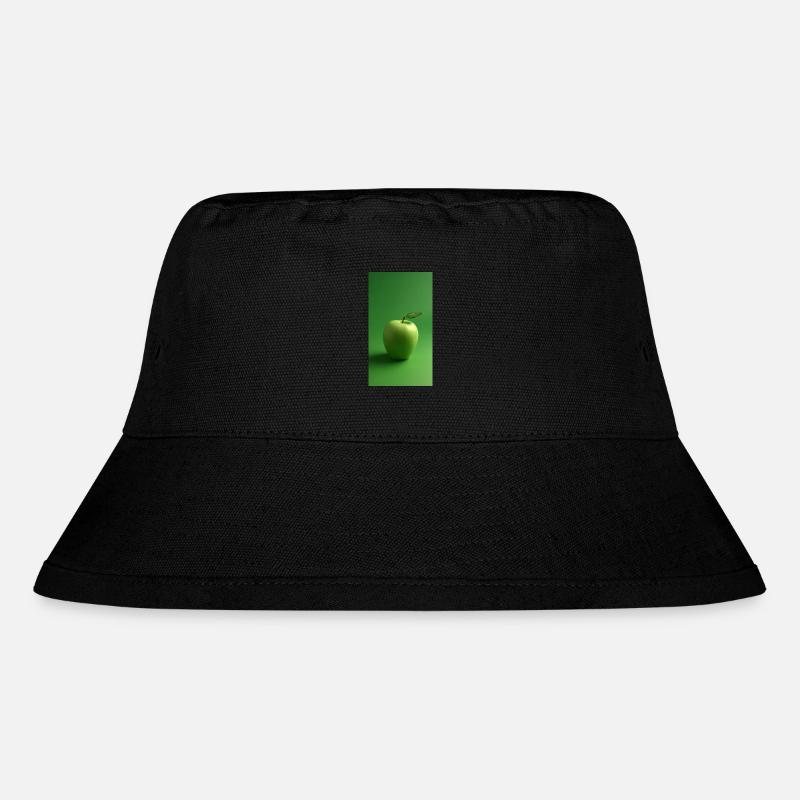 Apfel - Stanley/Stella recycelter Bucket Hat - Schwarz