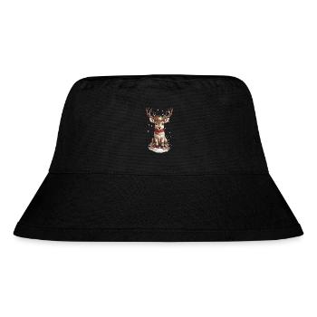 Nordic Reindeer Christmas Magic Design - Stanley/Stella Recycled Bucket Hat - black - Front