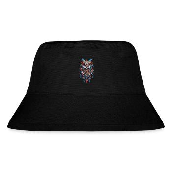 Spiritual Falcon Feather Mandala Bohemian Spirit - Stanley/Stella Recycled Bucket Hat - black - Front