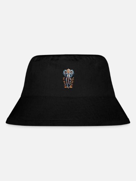 Spiritual Elephant Mandala Indian Boho Style - Bob recyclé Stanley/Stella - noir