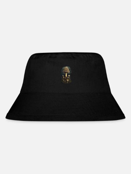 Magische Morchel Pilzwunder Pilze Sammler Pilz - Stanley/Stella recycelter Bucket Hat - Schwarz