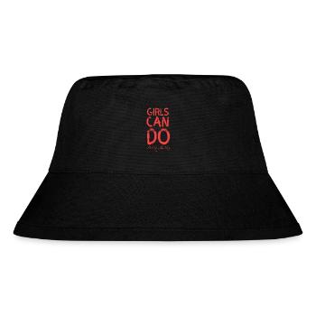 Mädchen können alles schaffen - Stanley/Stella recycelter Bucket Hat - Schwarz - Vorne