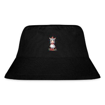 Weihnachtliches Pony Zauber mit Einhorn Elfen - Stanley/Stella recycelter Bucket Hat - Schwarz - Vorne