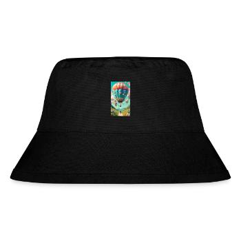 Ballon-Ballon - Stanley/Stella recycelter Bucket Hat - Schwarz - Vorne