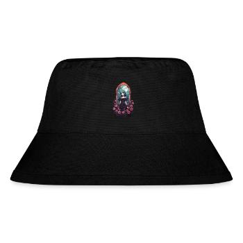 Goth E-Girl Dark Anime Roses Aesthetic - Stanley/Stella Recycled Bucket Hat - black - Front